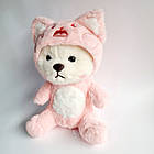 М'яка іграшка Ведмедик у костюмі Котика, 21 см, фото 3