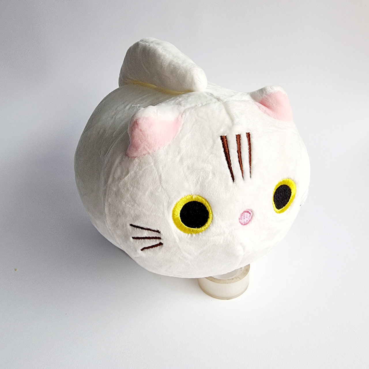 М'яка іграшка Кіт обіймашка білий, 20 см, фото 1