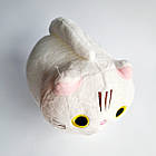 М'яка іграшка Кіт обіймашка білий, 20 см, фото 3