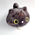 М'яка іграшка Кіт обіймашка чорний, 20 см, фото 2