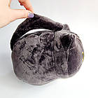 М'яка іграшка Кіт обіймашка чорний, 20 см, фото 3