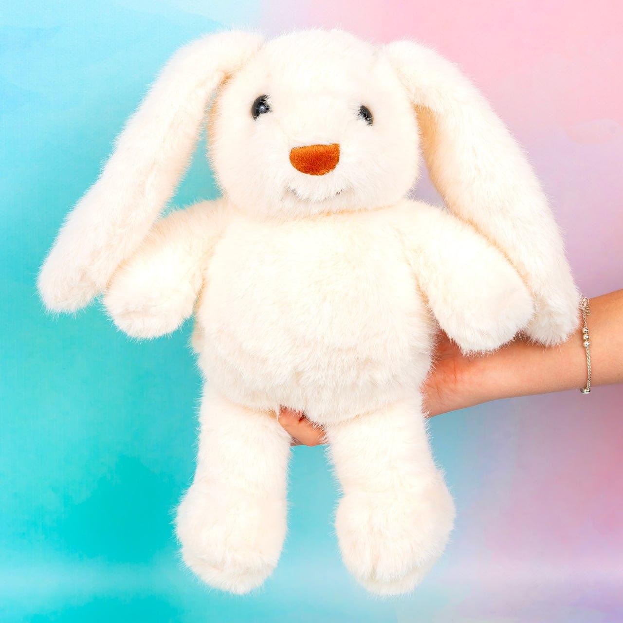 М'яка іграшка Заєць милашка білий, 30 см, фото 1