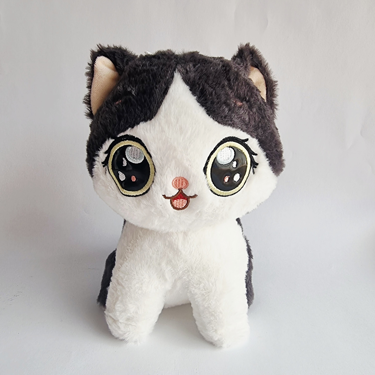 М'яка іграшка Котик чорно-білий, 20 см, фото 1