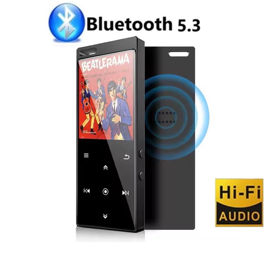 MP3 плеєр Benjie M3 1.8" Bluetooth 5.3 Hi-Fi 8Gb з вбудованим динаміком металевий, фото 1