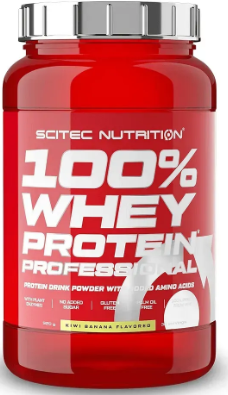 Сироватковий протеїн для чоловіків Scitec Nutrition 100% Whey Protein Professional 920 г ківі банан, фото 1