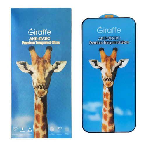 Захисне скло для телефона Apple iPhone 14 Pro чорне Giraffe Anti-static, фото 1