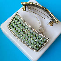 Заколка для Волосся 8х4 см Класика Вставки Кварц Різні Кольори