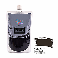 Фарба акрилова, Марс чорний, 200 мл, ROSA Studio 455