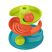 Дитяча спіральна вежа зі кульками слоненя 6 рівнів гірка спуск лабіринт розвивальна іграшка для малюків, фото 5