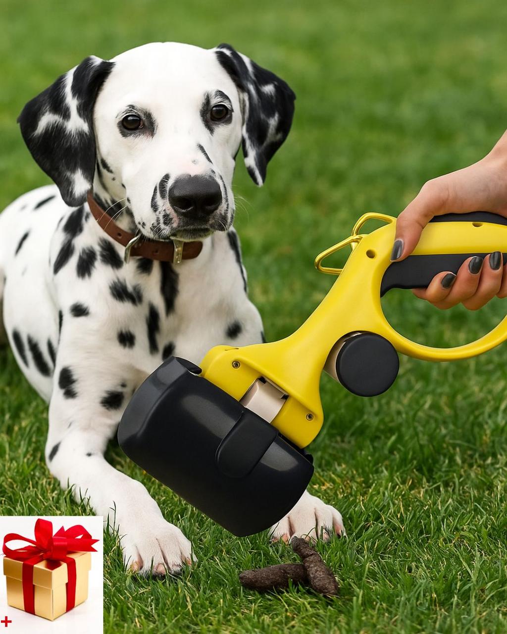 Автоматичний совок для прибирання за собаками Совочок для збирання фекалій собак Pooper Scooper LS188 диспенсер, фото 1