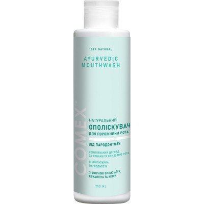 Ополіскувач для порожнини рота Comex Від пародонтозу З ефірною олією аїру, евкаліпту та м&apos;яти 250 мл (4820230953077)