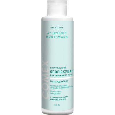 Ополіскувач для порожнини рота Comex Від пародонтозу З ефірною олією аїру, евкаліпту та м&apos;яти 250 мл (4820230953077), фото 1