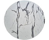 Стіл GSDM для кафе Вега80R круглий діаметр 80 см білий верзаліт, фото 2