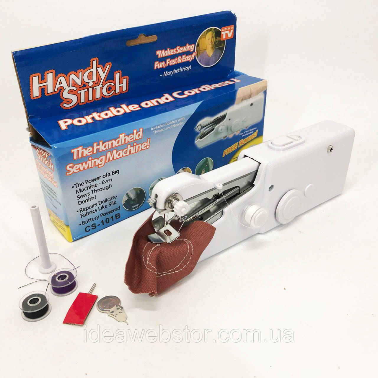 Електрична швейна машинка HANDY SWITCH CS-101B, Міні-швейна машина з насадками, Швейна машина IC-347 для дому