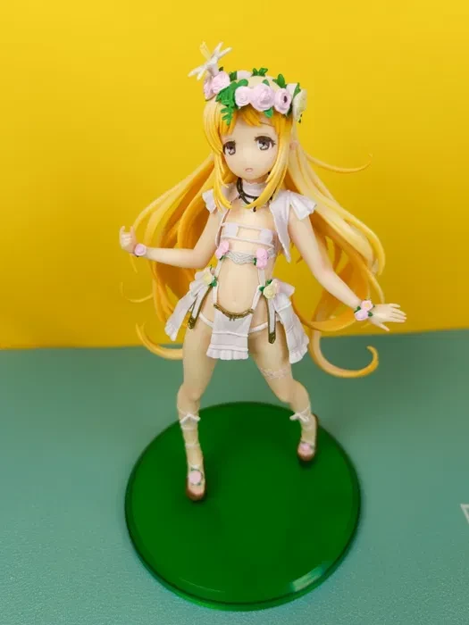 Фігурка лолі Ельфійка з арфою у віночку 24 см 18+, фото 1