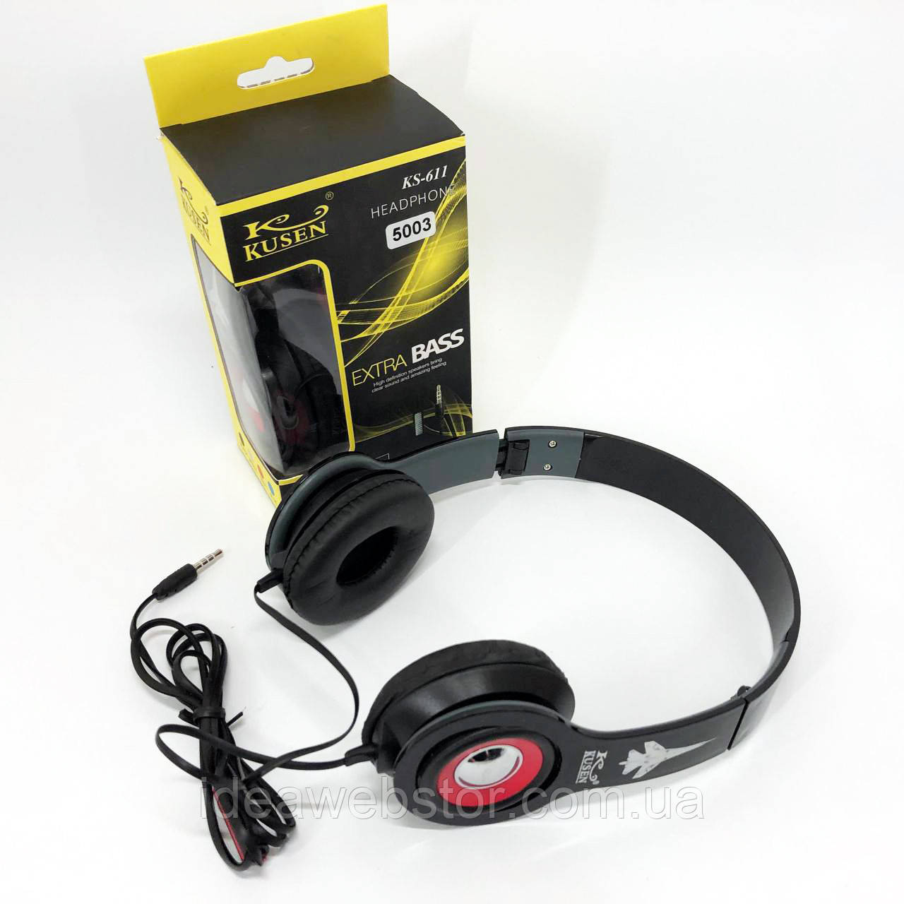 Навушники Kusen KS-611 із OC-427 вбудованим мікрофоном