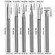 Набір фрез по дереву 6шт, хвостовик 3мм, для гравера, сталь в кейсі, фото 5
