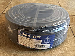 Електричний мідний багатожильний дріт ПВС переріз 2х2,5мм2 довжина 100 м напруга 0,38 кВ ЧОРНИЙ Одеса ГОСТ