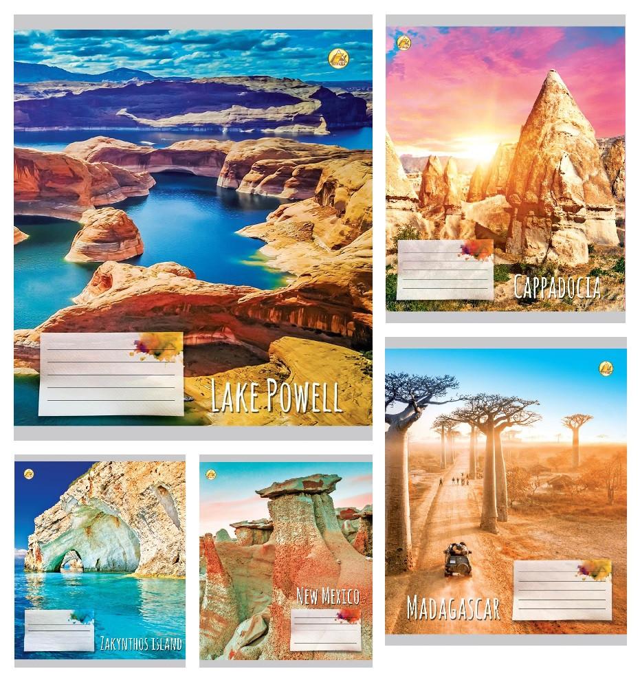 Зошит 24 арк. лінія "Тетрада" / Казкові ландшафти