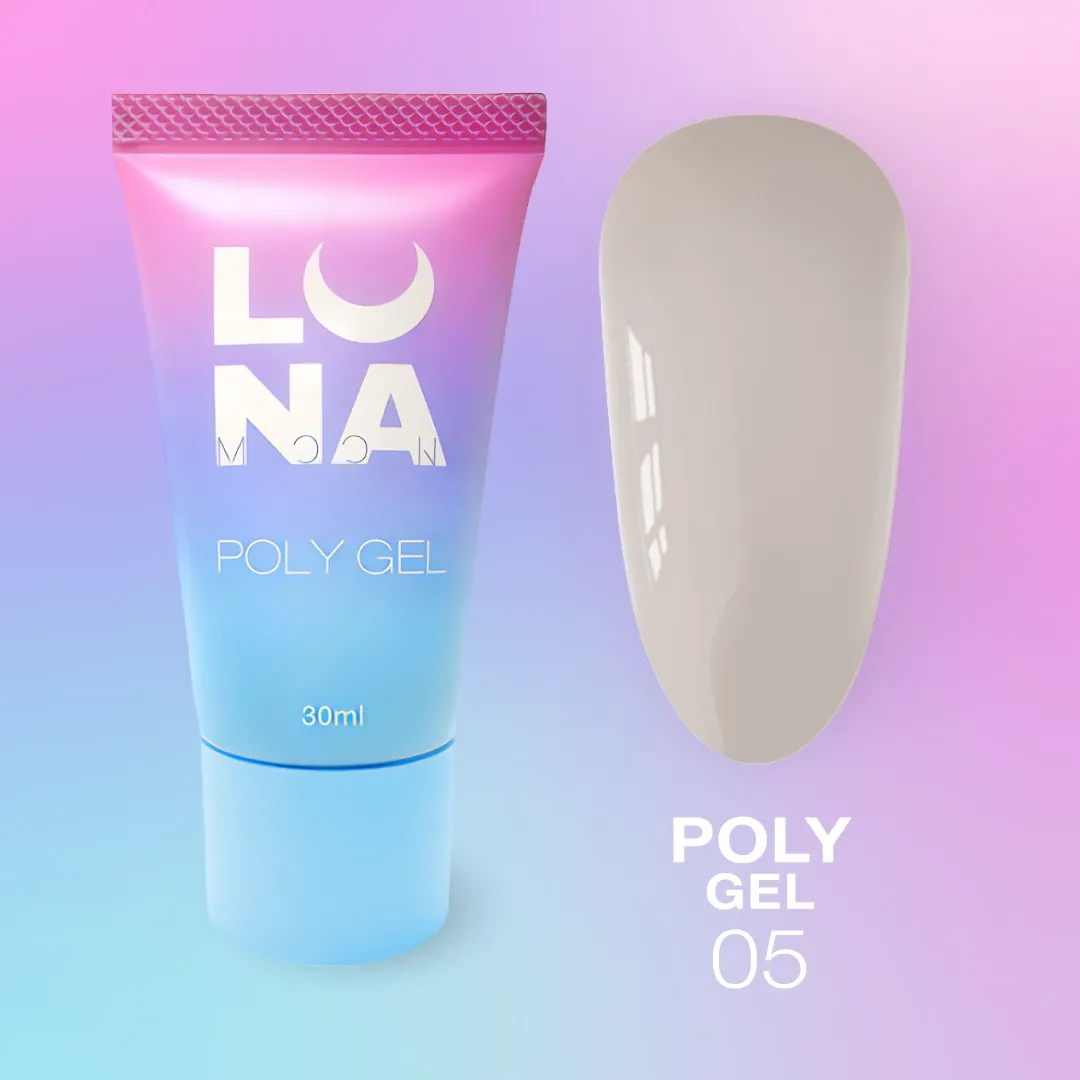 Luna Poly Gel No5 — Полігель для нарощування, Світло-коричневий