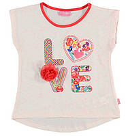 Футболка для дівчинки LC Waikiki білого кольору з написом Love