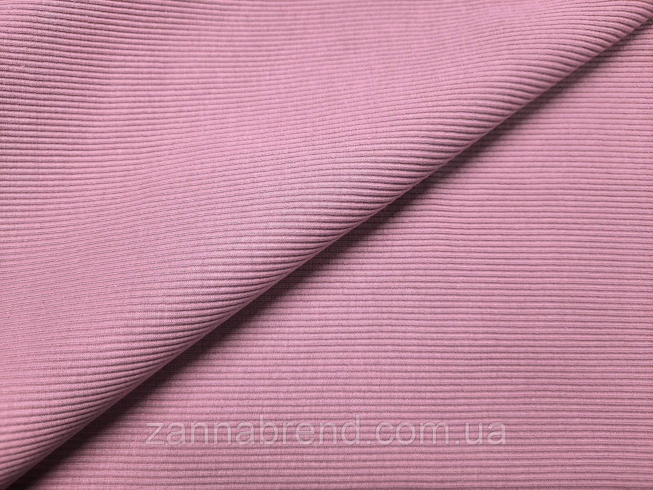 Кашкорсе (довяз на манжети) колір димчаста троянда 0,5 пог.м, фото 1