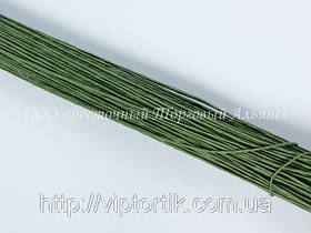 Стебельки для квітів — Зелені (No24) — Ø0,55 мм — L25 см — 200 шт.