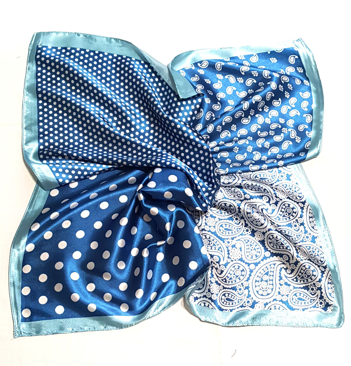 Хустка легка шийна на сумку на шию на зачіску шовковий Клер, фото 1