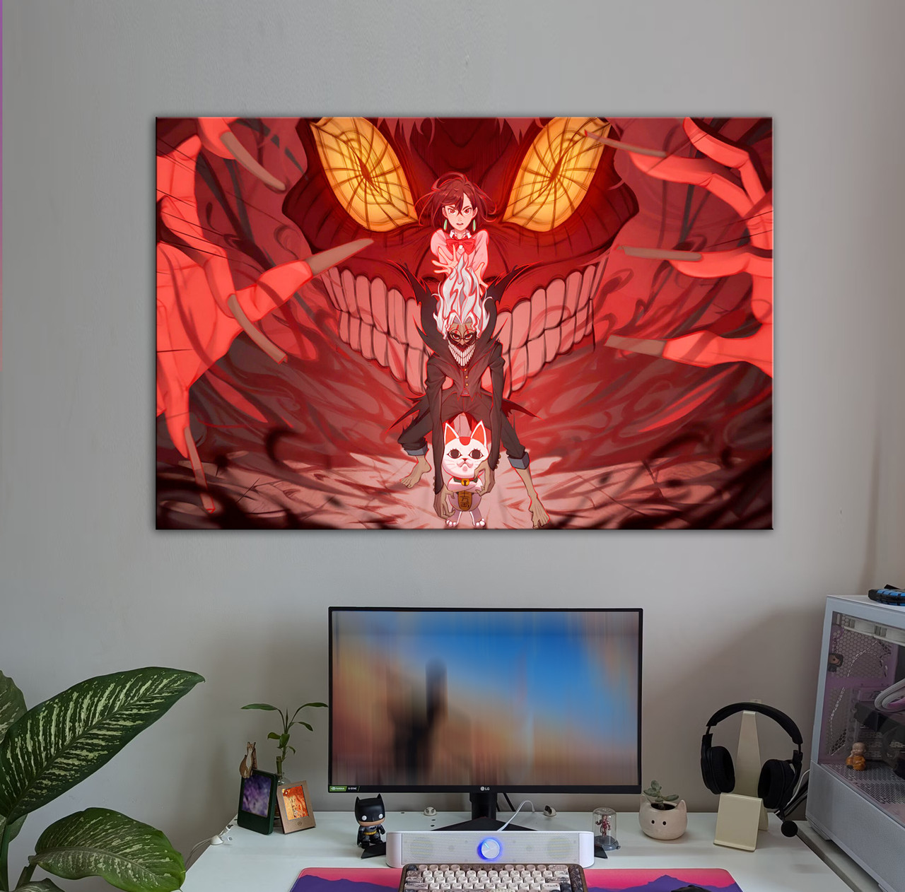 Яскрава картина на полотні для фаната коміксів аніме Магічна битва. Принцеса воїн., фото 1