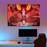 Яскрава картина на полотні для фаната коміксів аніме Магічна битва. Принцеса воїн., фото 2