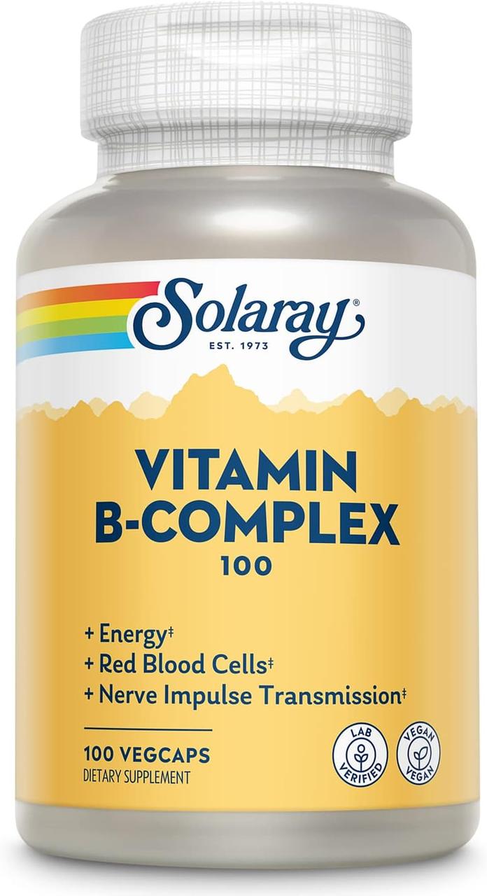 SOLARAY Vitamin B Complex 100 VegCaps, фото 1