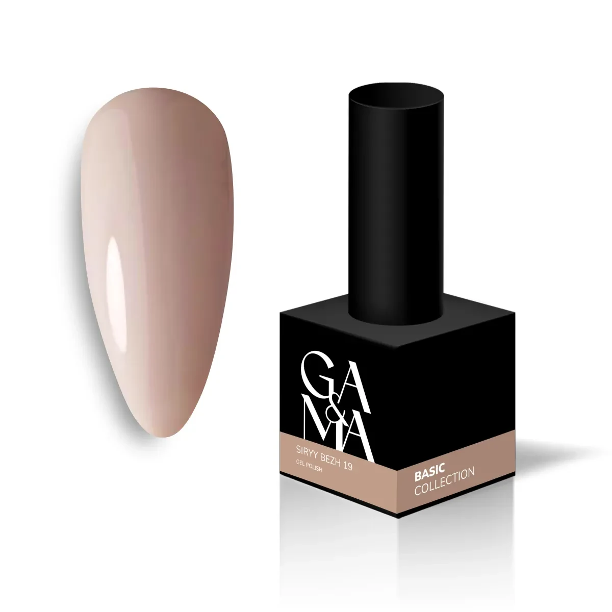 GA&MA Basic collection 019 siryy bezh / Базова колекція 019 сірий
беж. 10 мл, фото 1