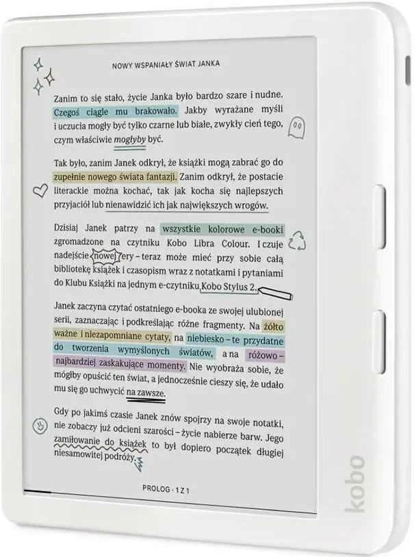 Електронна книга Kobo Libra Colour Білий, фото 1