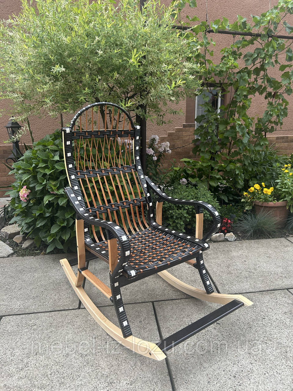 Гойдалка "Розбірна" чорна з білими вставками No2, фото 1