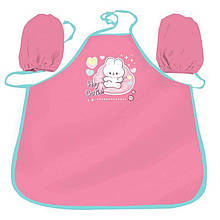 Дитячий фартух непромокальний з нарукавниками KIDIS / Hey Cuite, рожевий
