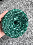Пряжа з альпакою Barranca Filitaly lab смарагдовий зелений 100 грамів, фото 2