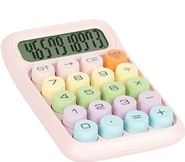 Калькулятор настільний 10 розрядний 2888 ліловий