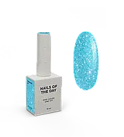 NOTD Paradise 07 — Гель лак бірюзовий неон із шимером, 10 мл