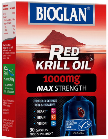 Олія червоного криля Bioglan Max Strength Red Krill Oil 1000 mg 30 капс