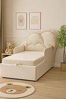 Ліжко дитяче мʼяке "Хмаринка Люкс", 160×80 см, колір тканини на вибір