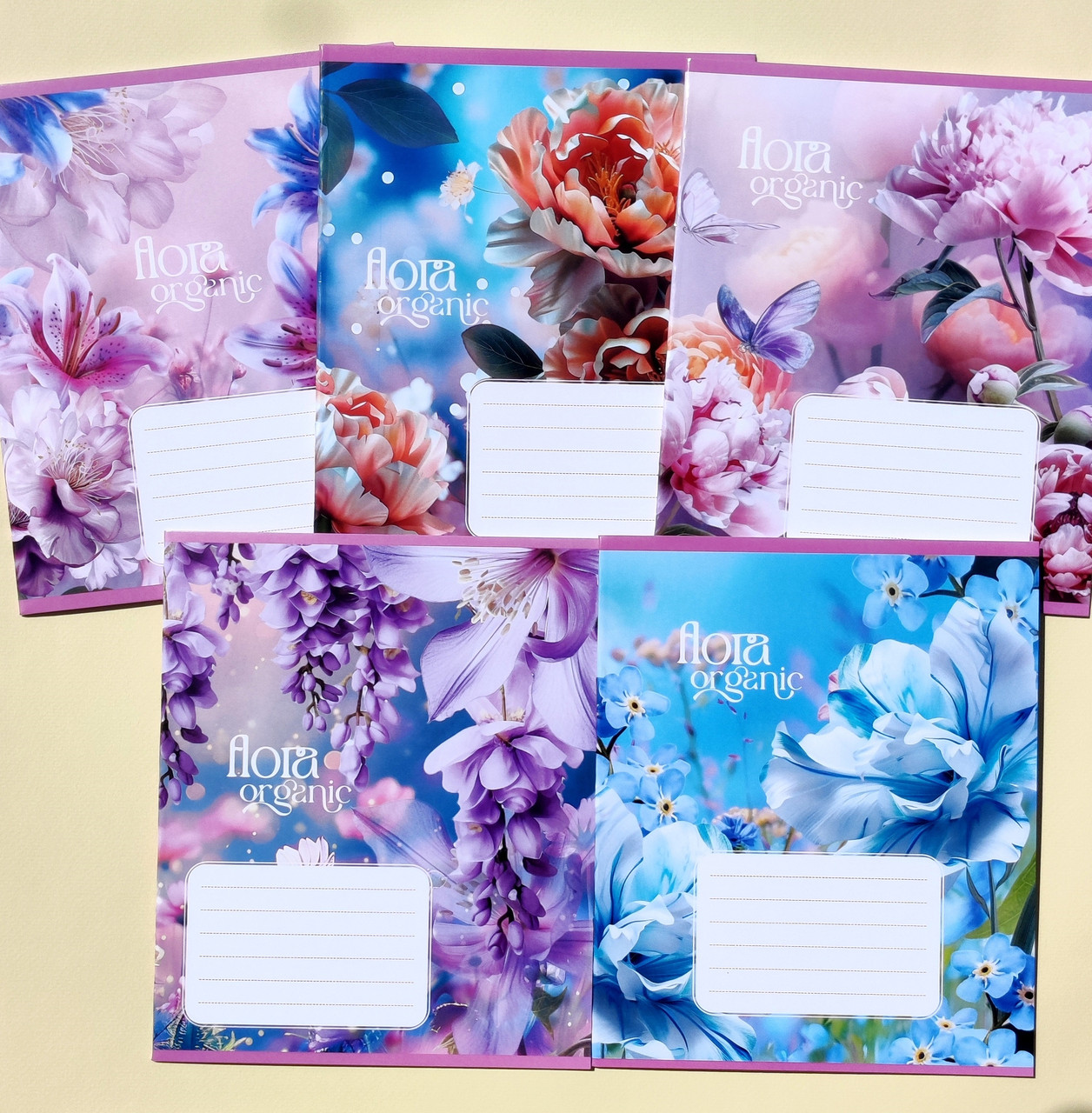 Зошит шкільний в лінію 24 аркуші Лідер, Флора, фото 1