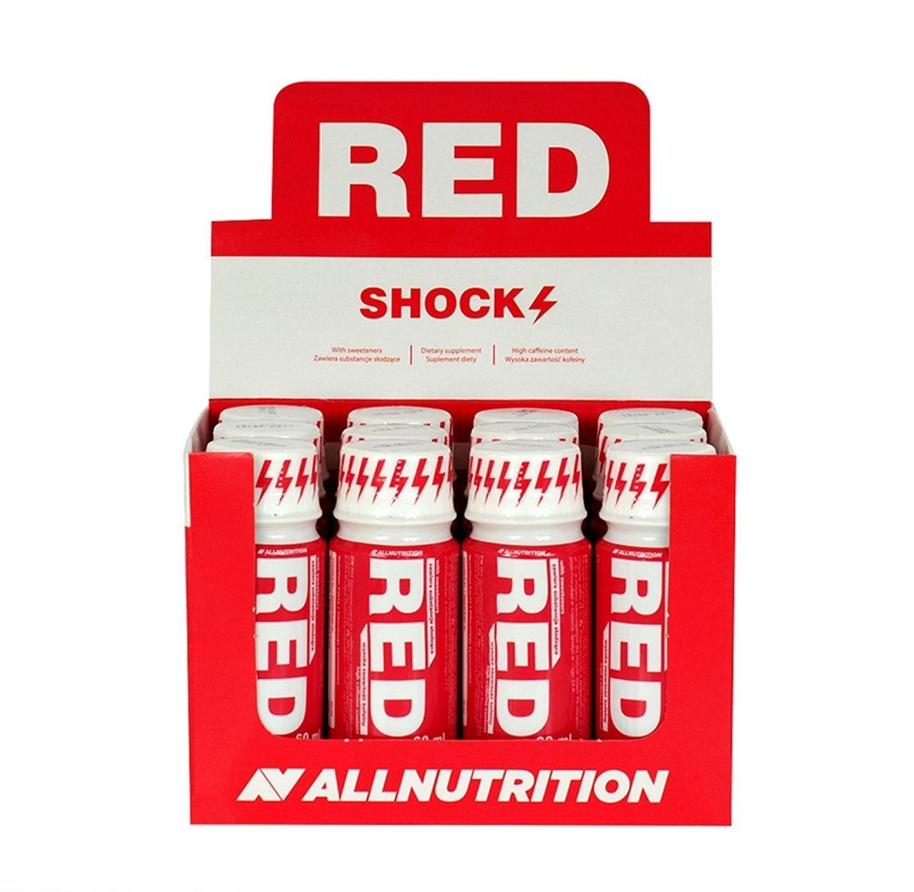 Комплекс для тренування Allnutrition Red Shock Shot, 80 мл (упаковка 12 шт.), фото 1