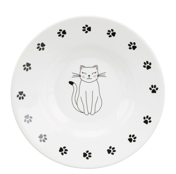 Trixie TX-24651 миска для котів порід персів,британців 0,2 л/15см