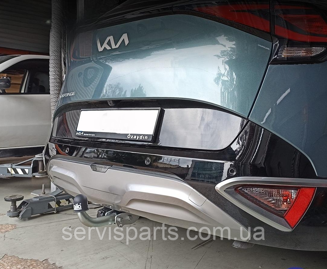 Фаркоп Kia Sportage 2021- (Кіа Спортейдж 5) оцинкований, без підрізу бампера