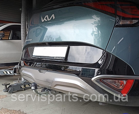 Фаркоп Kia Sportage 2021- (Кіа Спортейдж 5) оцинкований, без підрізу бампера, фото 1