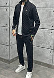 Чоловічий спортивний костюм GUCCI D12796 чорний, фото 2