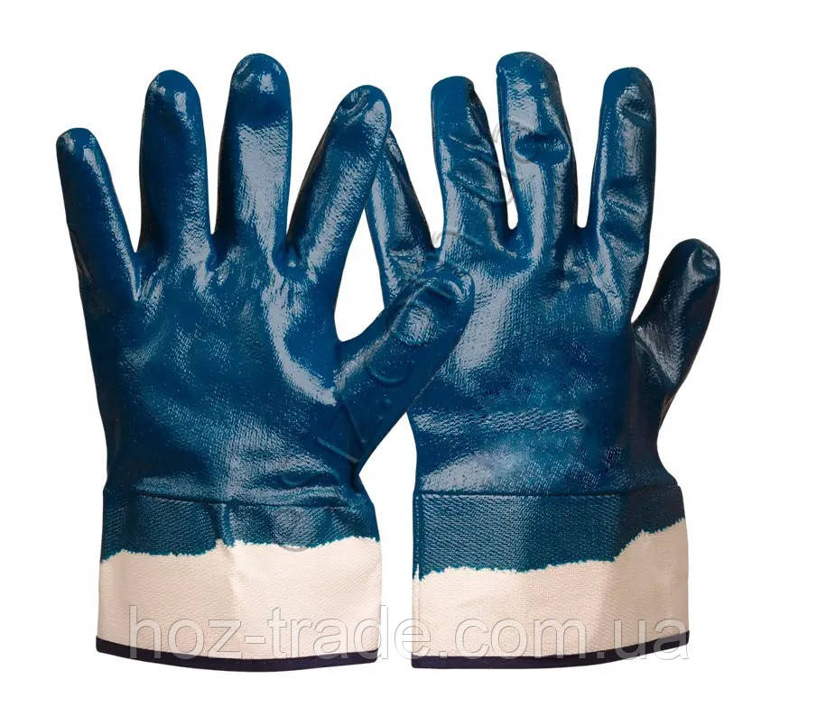 Рукавичка рукавиці олія-бензостійка нітрил із широким манжетом Recodrag — паковання 12 пар, фото 1