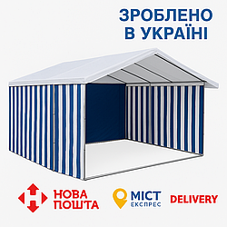 Торгова палатка 4×2м з тентом та трубчастим каркасом, брендування на замовлення,