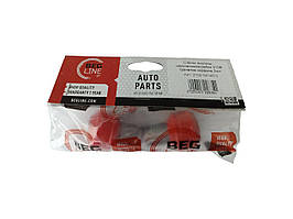 Сайлентблок внутрішнього наконечника рейки 2108, 2115 поліуретан червоний гранатка (к-кт 2 шт)