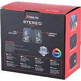 Акустична система Xtrike ME SK-402 USB, 2х3 Вт, RGB LED, фото 5